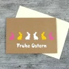 Klappkarte **Hasen** von ZWEIFARBIG Kraftpapier Grußkarte Ostern Ostergrüße Kraftpapierkarte Osterkarte Osterwünsche Frohe Ostern