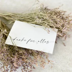 Klappkarte NIKA danke für alles + Briefumschlag