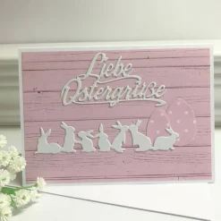 Klappkarte Ostern, Osterkarte, Häschen