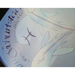 Klappkarte Sternzeichen Fische