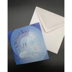 Klappkarte Sternzeichen Fische