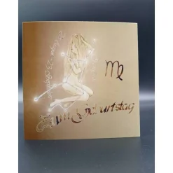 Klappkarte Sternzeichen Jungfrau