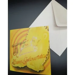 Klappkarte Sternzeichen Löwe