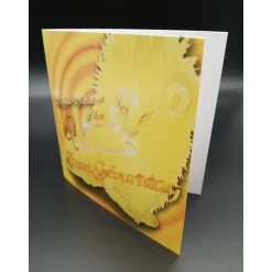 Klappkarte Sternzeichen Löwe