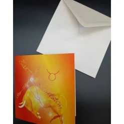 Klappkarte Sternzeichen Stier
