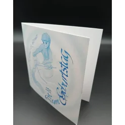 Klappkarte Sternzeichen Wassermann