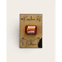 Kleine Aufmerksamkeit - Gastgeschenk mit Ferrero Küsschen – Kraftpapier Kärtchen 8,5x5,5 cm – Tischdeko für deine Feier