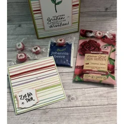 „kleine Auszeit“ Geschenkset inkl. Grußkarte zum Valentinstag, Muttertag, zum Geburtstag, Wellness Tüte mit Badesalz etc