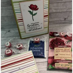 „kleine Auszeit“ Geschenkset inkl. Grußkarte zum Valentinstag, Muttertag, zum Geburtstag, Wellness Tüte mit Badesalz etc