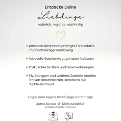 KLEINE evangelische Gesangbuch Hülle Filz KREUZ personalisiert mit Verschluss. Geschenk zur Konfirmation