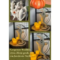 Kleine Filzgeister zum Aufhängen – handgemacht aus Wolle & Baumwollfasern, jeder ein Unikat