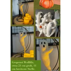 Kleine Filzgeister zum Aufhängen – handgemacht aus Wolle & Baumwollfasern, jeder ein Unikat