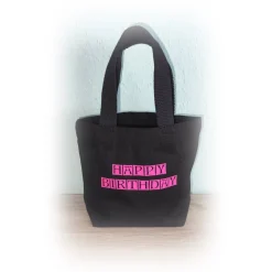 kleine Geschenktasche, Stofftasche, Geburtstag "Happy Birthday"