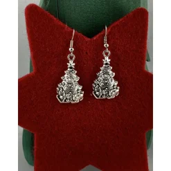 kleine geschmückte Weihnachtsbäumchen als Ohrring * Tannenbaum * Weihnachtsohrringe * Ohrringe * Weihnachtsbaumohrringe