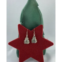 kleine geschmückte Weihnachtsbäumchen als Ohrring * Tannenbaum * Weihnachtsohrringe * Ohrringe * Weihnachtsbaumohrringe