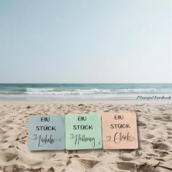 Kleine Holzdeko mit Spruch – Glück verschenken | Holzquadrat mit Wunschtext | Handgemachtes Geschenk