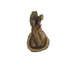 Kleine Krippe auf Holzscheibe