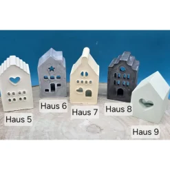 Kleine Lichthäuser aus Raysin in Pastell – Einzigartige Deko & sanftes Licht