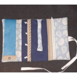 Kleine Schmuckrolle für deinen Urlaub, Schmucketui, Schmucktasche, Schmuckaufbewahrung