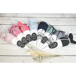 kleine Schultüte 5. Klasse Oberstufe weiterführende Schule aus Musselinstoff 35 cm