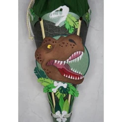 Kleine Schultüte Dinosaurierkopf „T-Rex“ 41 cm 5-eckig
