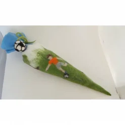 kleine Schultüte Fußball für Geschwister, Geschwistertüte Fußball als Beigeschenk zur Einschulung für Bruder/Schwester