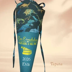 Kleine Schultüte, Schultüte 1. Klasse, Zuckertüte - Dinos personalisierbar