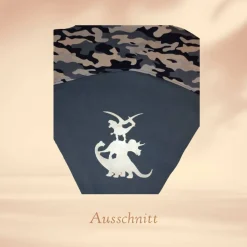 Kleine Schultüte, Vorschultüte, Zuckertüte - Dinos gestapelt blau