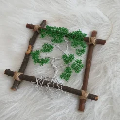 kleiner Bonsai / Drahtbaum Wandbild / Lebensbaum Fensterbild/ Geschenkidee/ Baum aus Draht/ Wunsch Anfertigung