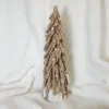 Kleiner gehäkelter Weihnachtsbaum aus Jute, Weihnachtsdeko