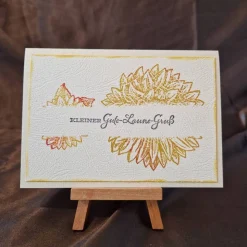 Kleiner Gute Laune Gruß - Gratulationskarte - Blume