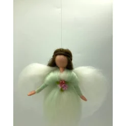 kleiner mintgrüner Engel, gefilzter Schutzengel