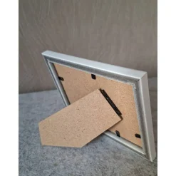 Kleines Bild "DU & ICH" mit gehäkelten Herzen zum Hochzeitstag