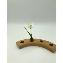 Kleines Frühlingsblümchen für den Jahreszeitentisch, Krokus oder Buschwindröschen, Filzblume Jahresring, Jahrezeitentisc