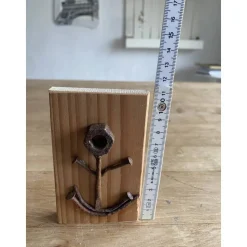 Kleines Holzschild mit Anker, Upcycling, Spruchschild, kleines Geschenk, Home Deko