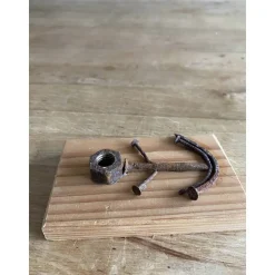 Kleines Holzschild mit Anker, Upcycling, Spruchschild, kleines Geschenk, Home Deko