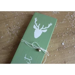 Kleines Holzschild zum Anlehnen 