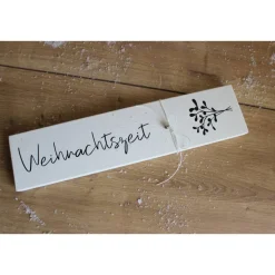 Kleines Holzschild zum Anlehnen 