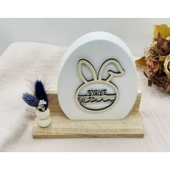 Kleines Ostergeschenk mit Deko-Ei & Trockenblumen – Handgemacht