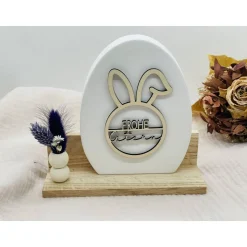 Kleines Ostergeschenk mit Deko-Ei & Trockenblumen – Handgemacht