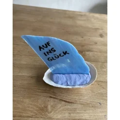 Kleines Segelboot mit Botschaft, Sprüche, Geschenk oder Dekoratives, Segelschiff