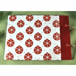 kleines Weihnachtsalbum Fotoalbum Album Weihnachten Weihnachtsgeschenk personalisiert Weihnachtsstern Familie Geschenk rot weiß