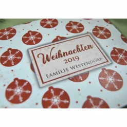 kleines Weihnachtsalbum Fotoalbum Album Weihnachten Weihnachtsgeschenk personalisiert Weihnachtsstern Familie Geschenk rot weiß