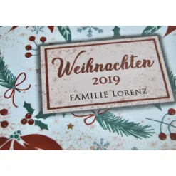 kleines Weihnachtsalbum Weihnachtsstern Stechpalme botanisch Fotoalbum Album Weihnachten Weihnachtsgeschenk personalisiert Familie Geschenk