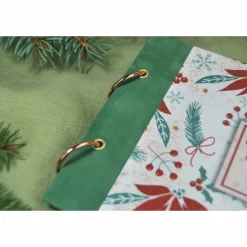 kleines Weihnachtsalbum Weihnachtsstern Stechpalme botanisch Fotoalbum Album Weihnachten Weihnachtsgeschenk personalisiert Familie Geschenk