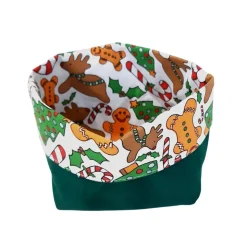 Kleines Weihnachtskörbchen für Gebäck oder Deko, wendbar