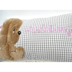 kNamenskissen Taufkissen Kuschelkissen Kindergartenkissen Geburtsgeschenk Kuschliger Hundewelpe