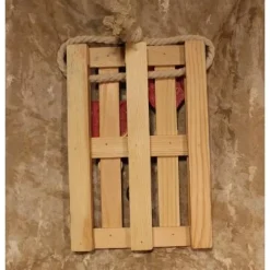 Künstlerische Wanddekoration HERZERL & SCHLÜSSEL rustikale Deko auf einer Mini-Palette aus Holz Geldgeschenk