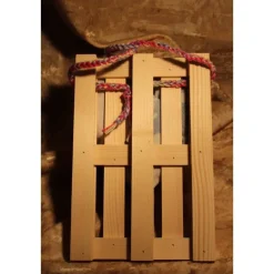 Künstlerische Wanddekoration ROSENHERZERL Herzkissen auf einer Mini-Palette aus Holz Geldgeschenk