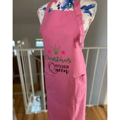 Koch und Backschürze personalisiert, Adventsdeko, mit Namen bestickt